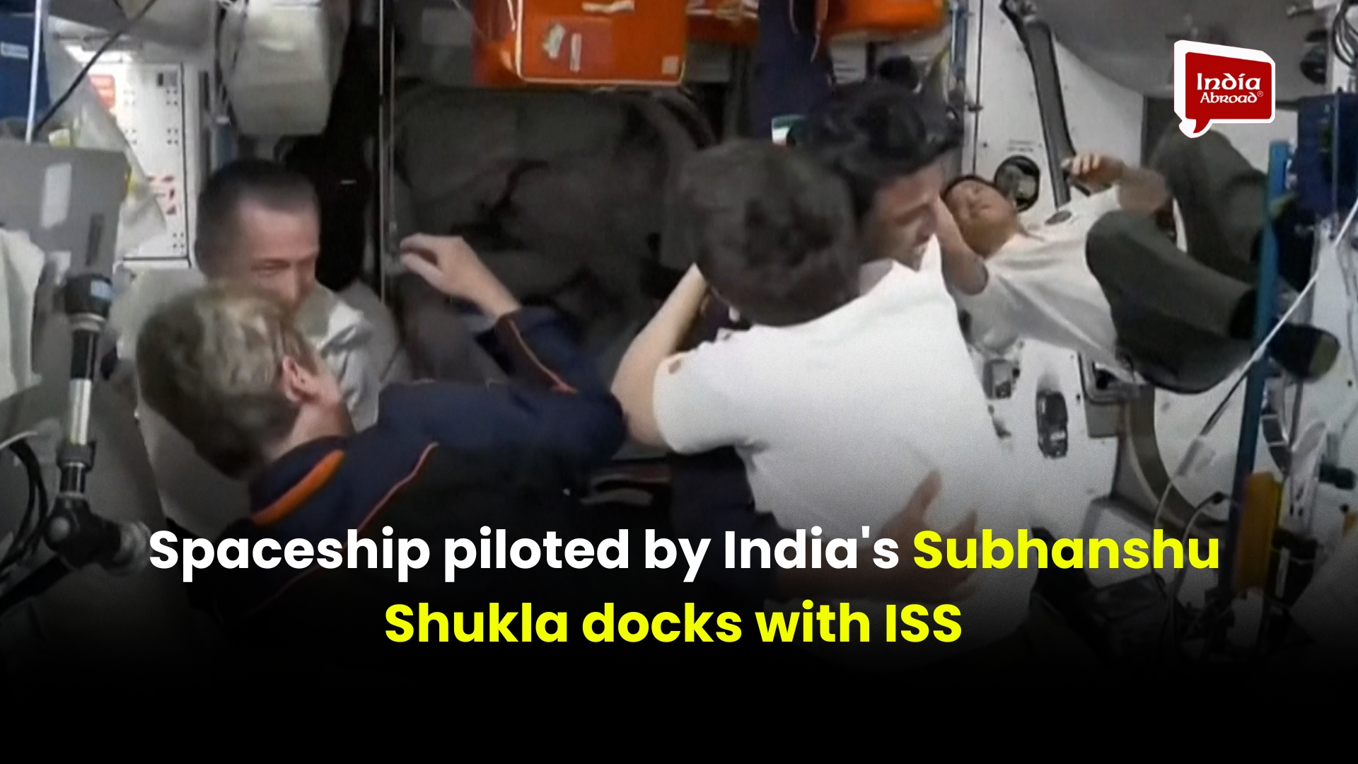 Spaceship piloted by India's Subhanshu Shukla docks with ISS 
